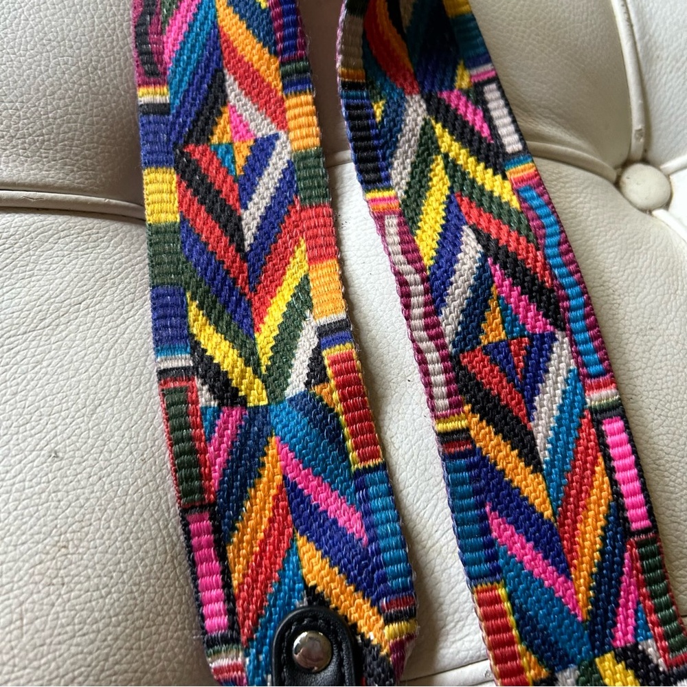 Boho purse strap reversible 26 inches long approx - Picture 4 of 6